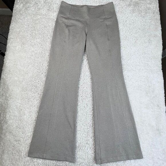 Athleta Delancey Herringbone Flare Pants Buff Grey - Picture 2 of 10